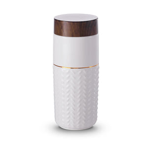 One-O-One / Flying to the clouds Gold Ceramic Tumbler-1