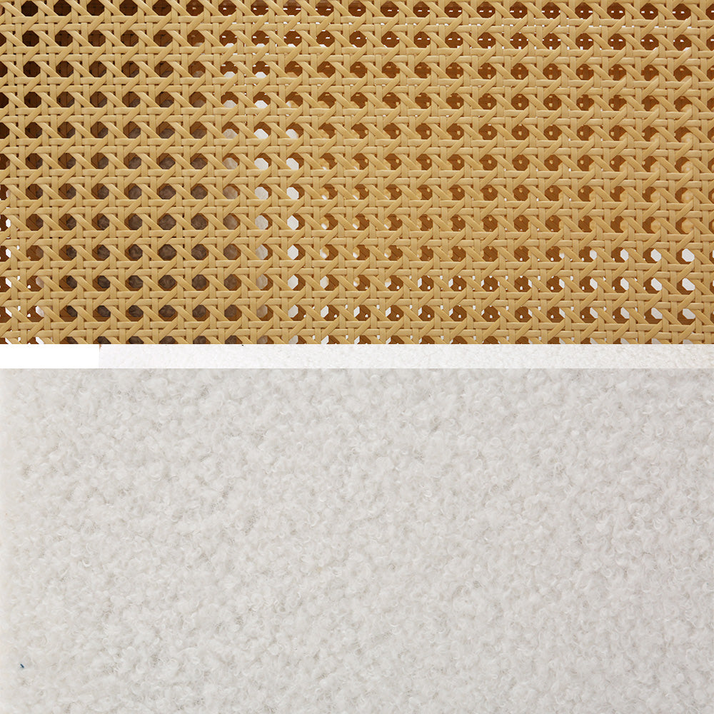 Artiss Rocking Chair Armchair Boucle Accent Chairs Sherpa Upholstered White-3