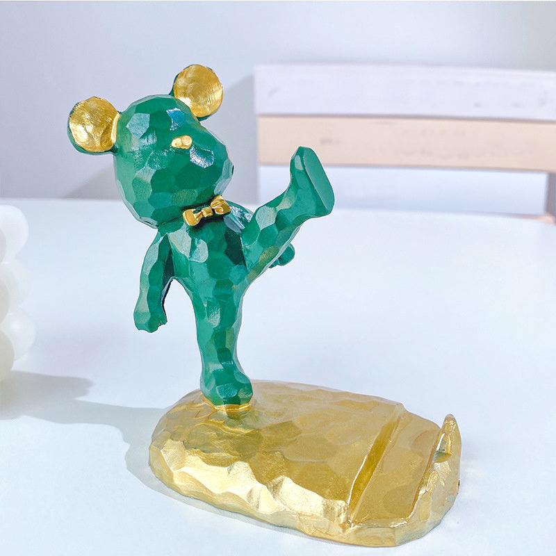 1pc Cite Bear Phone Holder; Creative Lovely Desktop Phone Stand Holder; Home Decor