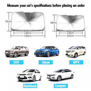 Foldable Car Windshield Sunshade Umbrella Auto Front Window Sun Shade Covers Heat Insulation UV Protection Parasol Accessories