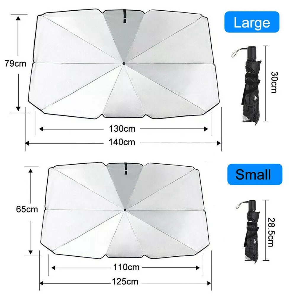 Foldable Car Windshield Sunshade Umbrella Auto Front Window Sun Shade Covers Heat Insulation UV Protection Parasol Accessories
