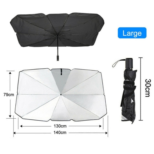 Foldable Car Windshield Sunshade Umbrella Auto Front Window Sun Shade Covers Heat Insulation UV Protection Parasol Accessories